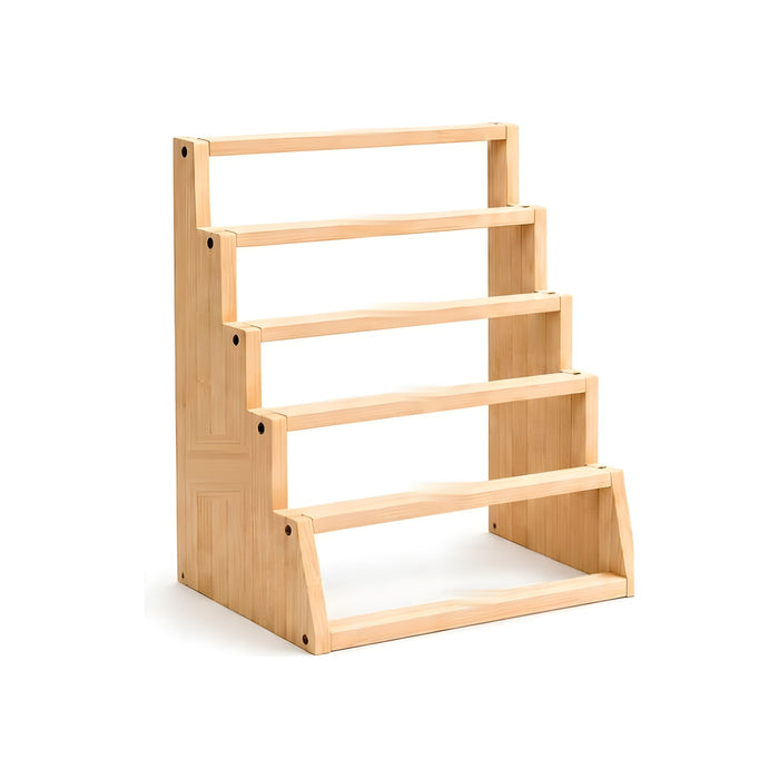 Empty frame showing the 5 angled tiers